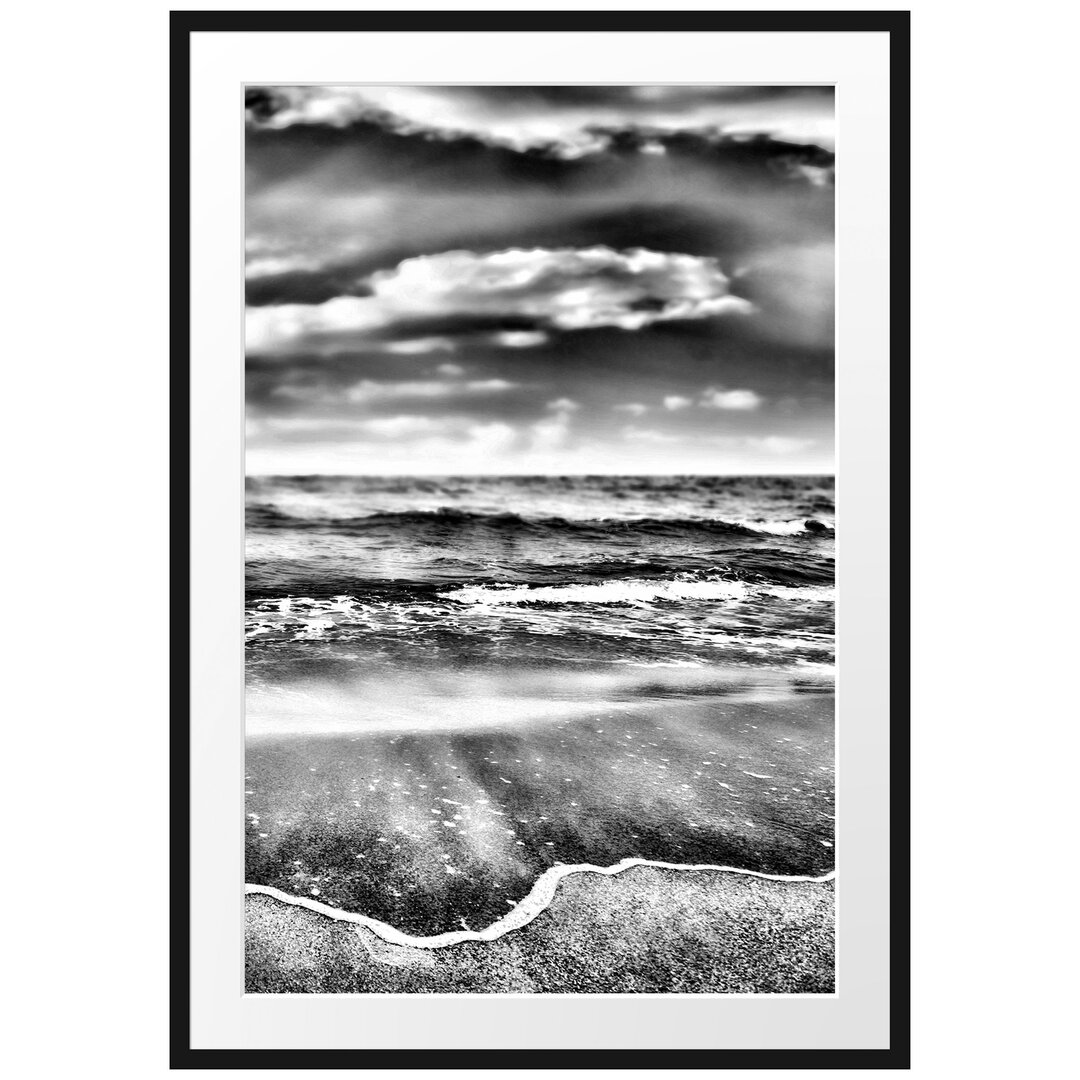 Gerahmtes Poster Sonnenschein Beach Strand Himmel