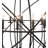 12 - Light Steel Dimmable Globe Chandelier