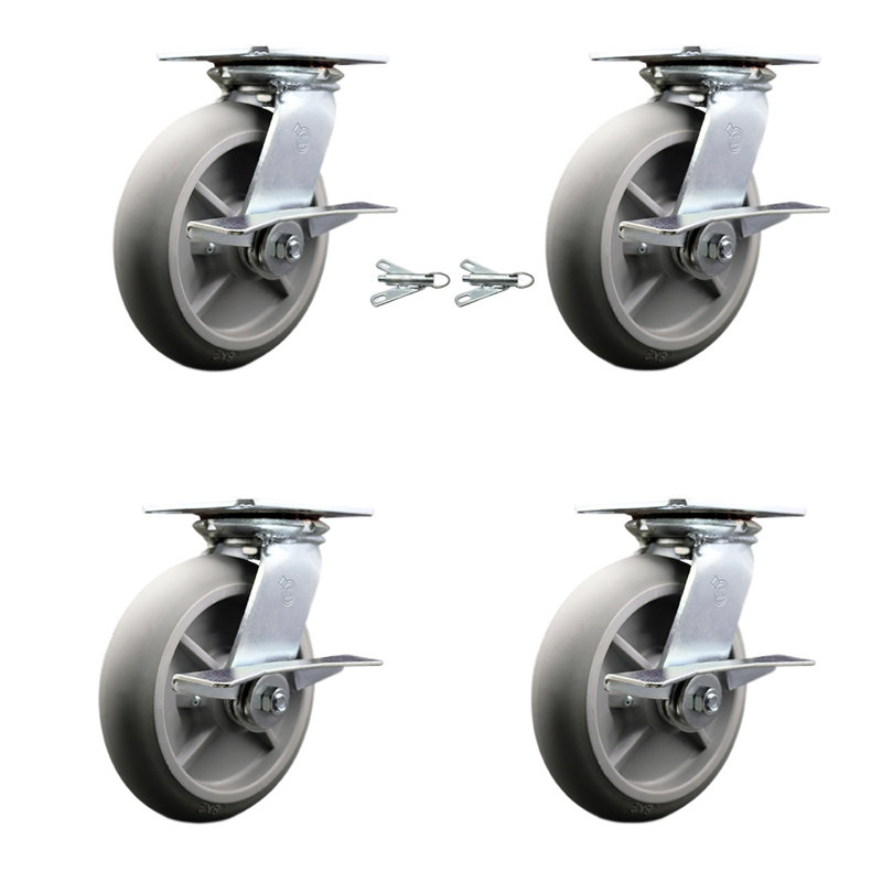 4 Piece Thermoplastic Caster Set