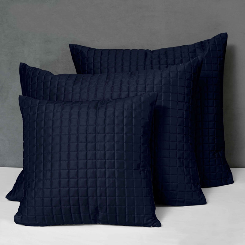 Masaccio Square Throw Pillow, Midnight Blue