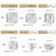 36 Piece Porcelain China Dinnerware Set - Service for 6