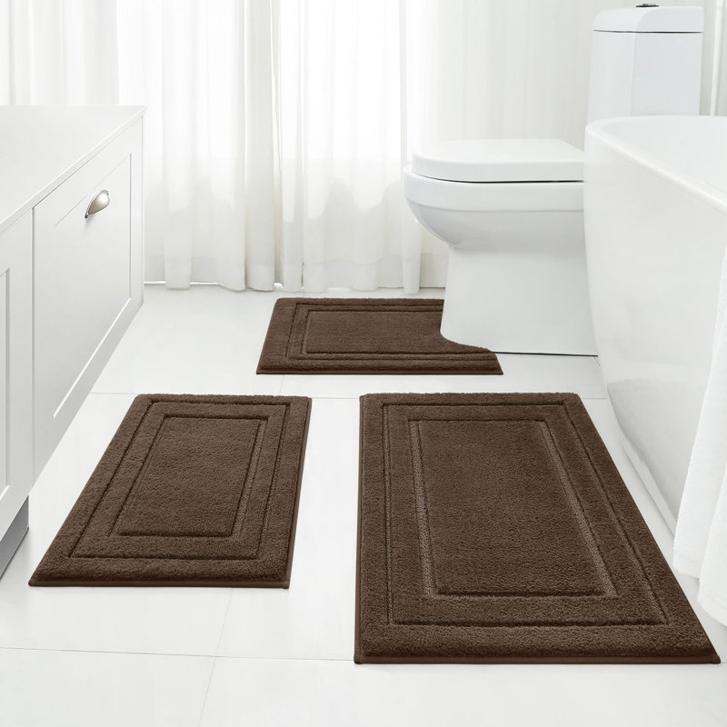 Tapis pour salle de bain Carnlougherin, Brun