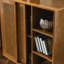 Buffet Mid-Century en rotin avec tablette réglable et portes en rotin Mid-Century-1309365498