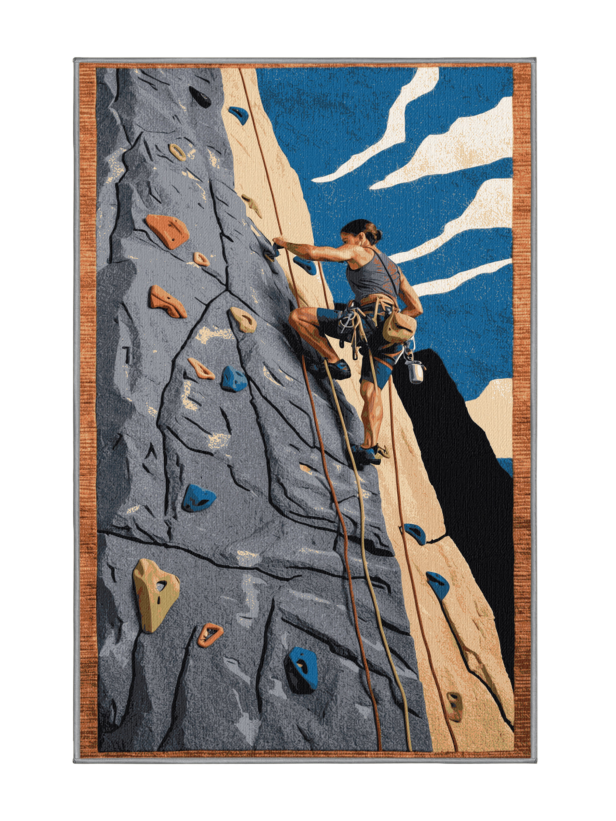 Loon Peak® Washable Sport Climbing Sports Area Rug | Wayfair