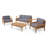 Mcclurg Teak Sofa Seating Group with Cushions-4820101-85007154