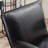 Klara Faux Leather Armchair with Metal Sled Base-875625442
