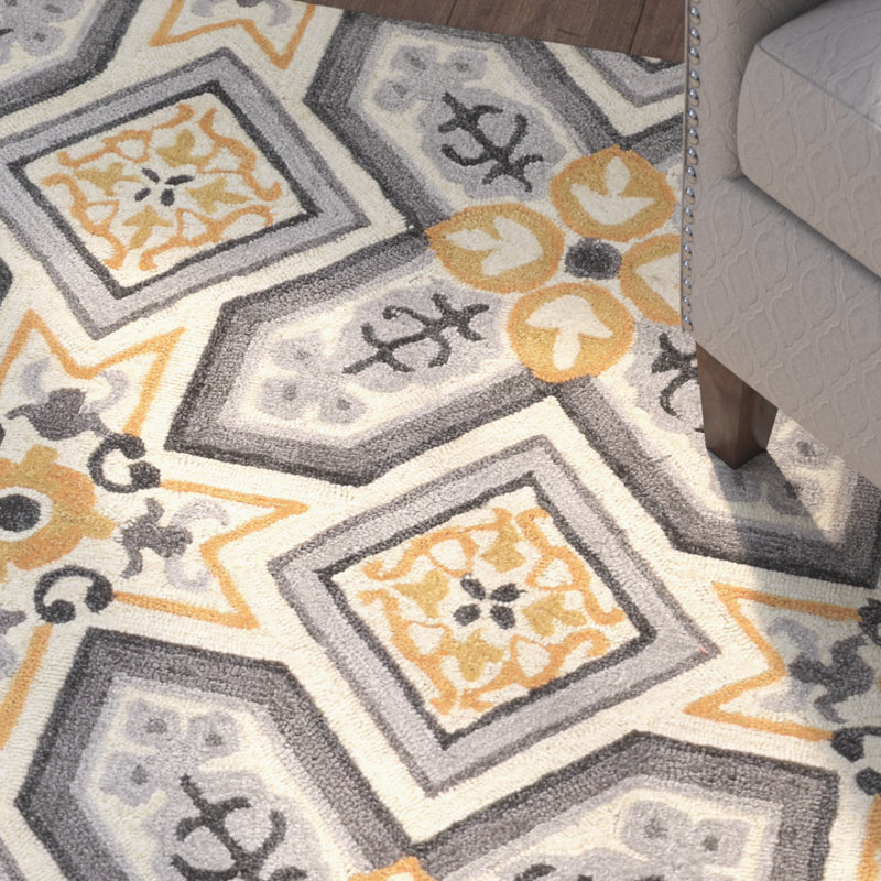 Mehcad Geometric Indoor Rug, Rectangle 5' x 7'