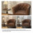 Edvardas Upholstered Brown Faux Leather Tufted Barrel Club Chair with Nailhead Trim-1765995430