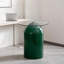 Table basse ronde en verre trempé, hauteur 19,6 pouces, vert sauge, style Mid-Century moderne, petite table d'appoint pour le salon ou le bureau