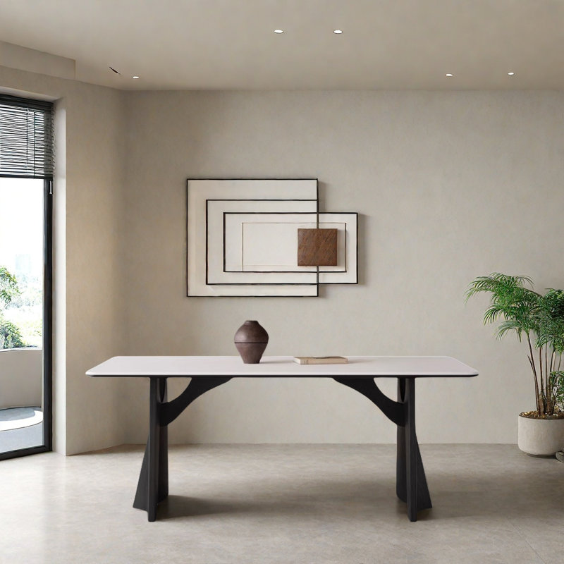 Table de salle à manger Rock Plate, H 29,5 po x L 78,7 po x l 35,4 po