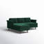 Canapé et chaise longue en velours de 86,6 po Demeter-70528700-70355958