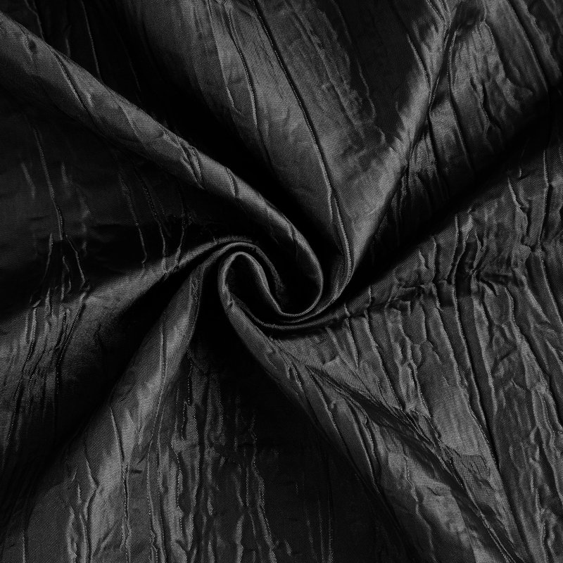 Paire de rideaux semi-transparents en polyester Calpine, Noir