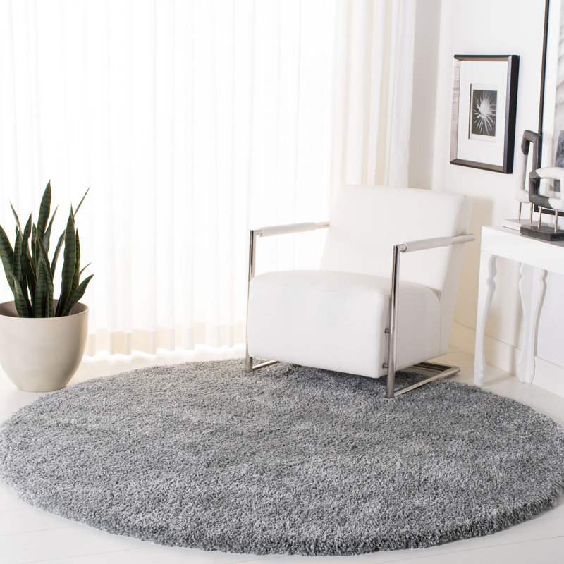 Tapis à poils longs Chiles Royal, Rond 6 pi 7 po