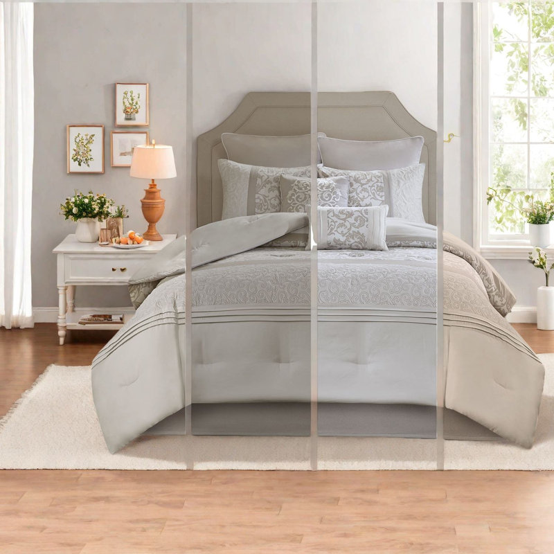 Elegant Comfort Bedding Sets, Soft Polyester, Neutral Style For Home