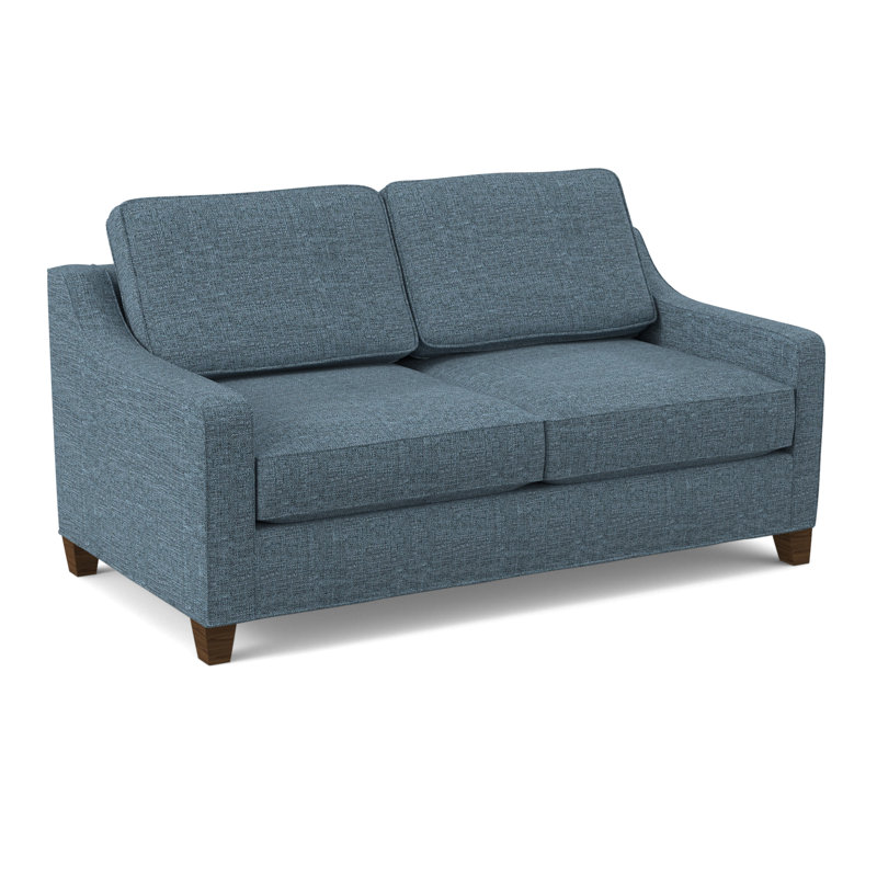 Clark 74" Square Arm Sofa with Reversible Cushions, Archetype Anchor, Cafelle