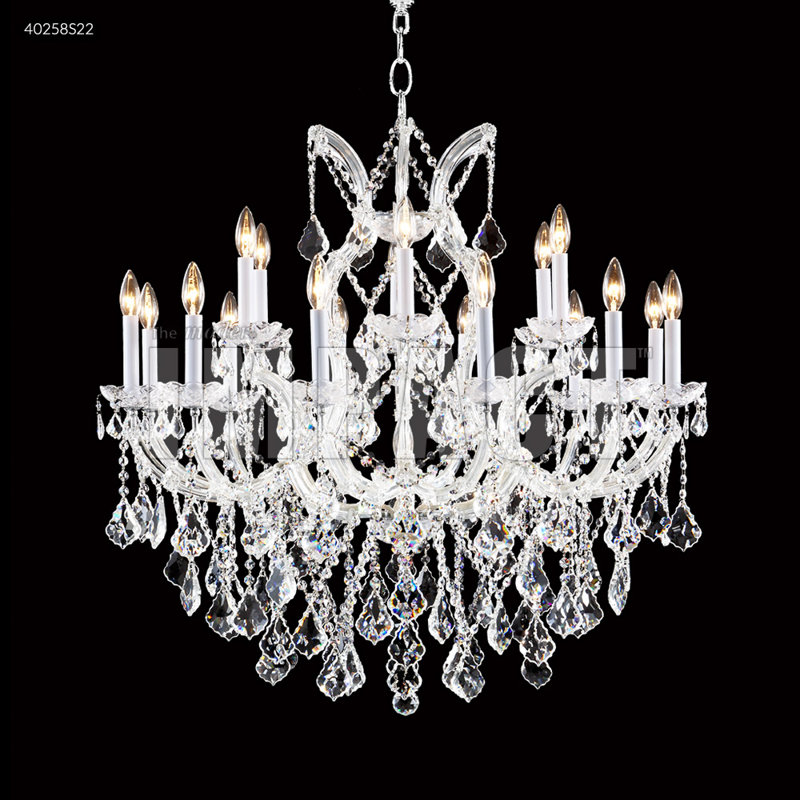 Maria Theresa 19 - Light Chandelier, Silver, Clear, Swarovski Strass