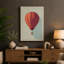 Hot Air Balloon Rising Geometric - Wrapped Canvas-1136562025-1136562026