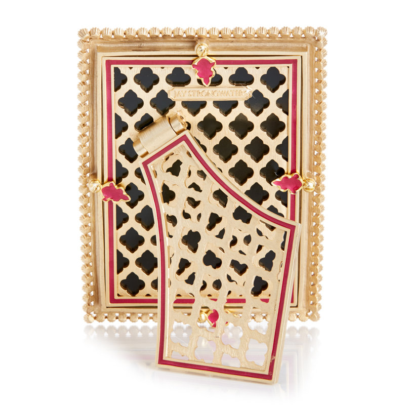 Rectangle Picture Frame, Gold/Pink/Black, 5" x 7"