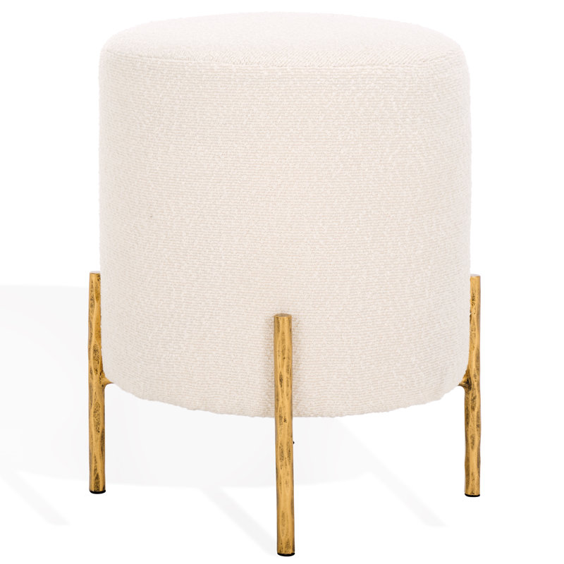 Aodan Round Standard Ottoman, Brass