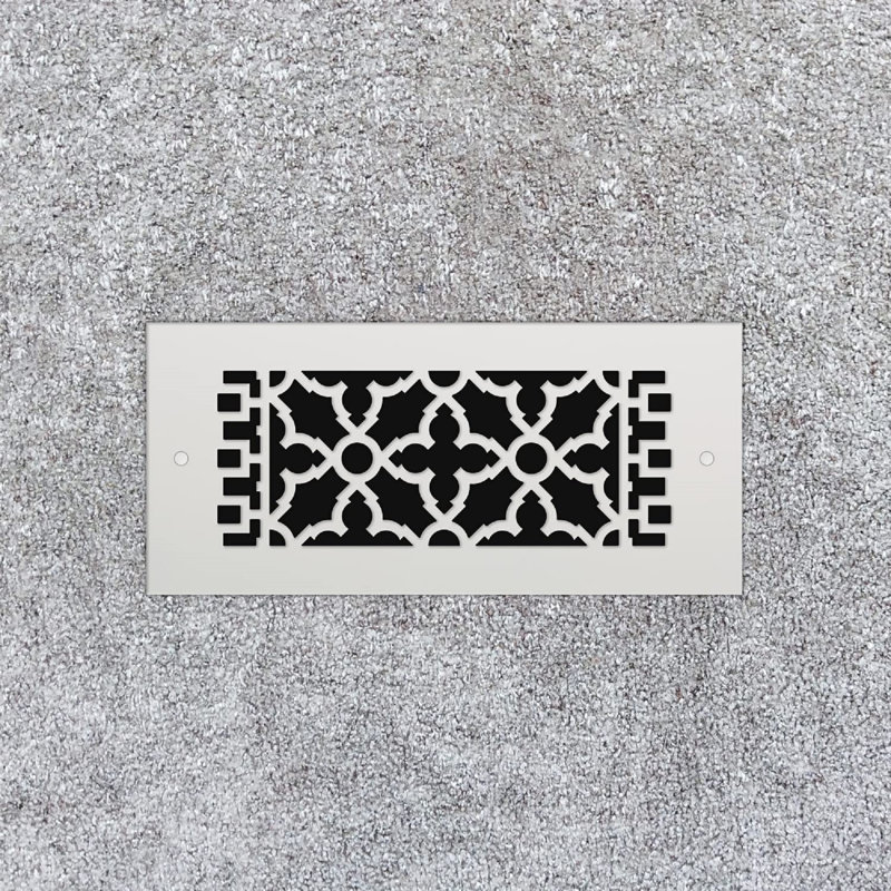 Grille en aluminium Regrol, 6 po x 12 po, Blanc