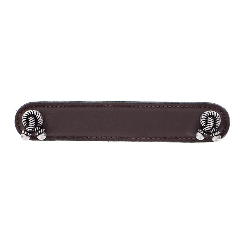 Equestre Bar / Handle Pull, 5", Antique Copper/Brown