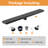 Shower Drain Linear Shower Drain 18 Inch-125887288