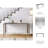 Decorative Rectangular Console Table for Entryway Decor – Modern Narrow Table for Foyer Decor, HallwayAccent, and Sofa Styling – 54", Gold