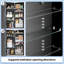 Armoire à pharmacie 24 po x 32 po à miroir encastré ou à fixation en surface avec tablettes réglables, aluminium antirouille-1628819523-1628819532