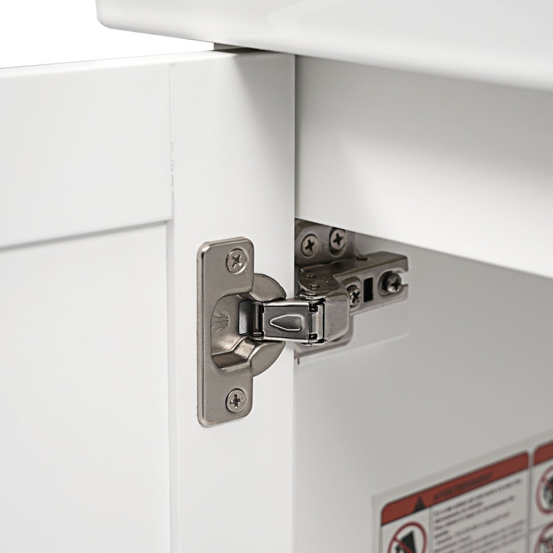 Bathroom Vanity With Ceramic Sink, White