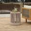 Table d'appoint d'extérieur en rotin et bois d'acacia - Meubles de patio pour balcon, jardin, balcon-250277771