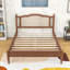 Mortimer Minimalist Elegance Platform Bed with Rattan Headboard-739818003-739818031