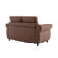Canapé-lit gigogne Orisfur 57,9 po avec matelas à mémoire de forme simple et deux ports USB, brun, idéal pour le salon-1283719477