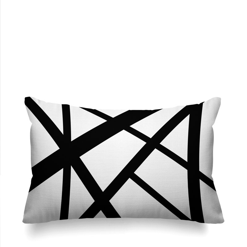 Coussin intérieur / extérieur Shelly, Noir