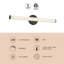 Tectra 24-in Black dimmable LED Wall Sconce-1952623462