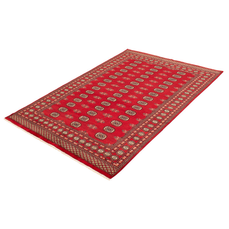Tapis rouge foncé Finest Peshawar Bokhara 6 pi 0 po x 9 pi 1 po
