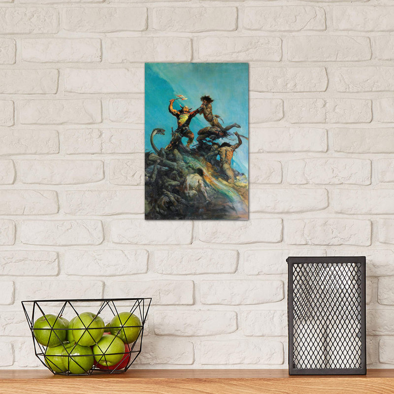Indomitable 1 Piece Wrapped Canvas Painting, 30.48cm H x 20.32cm W x 1.91cm D