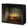 Dimplex Revillusion Built-In Electric Firebox Weathered Concrete Interior with Front Glass Panel