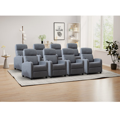 Fauteuil individuel de cinéma maison moderne à massage doux de 65 cm de large avec télécommande