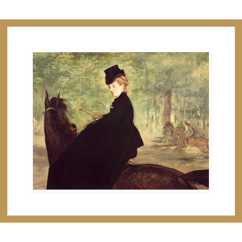 La cavalière d'Edward Manet, impression giclée sur cadre, H 17,75 po x l 21,12 po