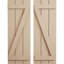 Volets en faux bois avec planche en Z-71284613