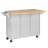 Hardiman 53.75" Kitchen Island with  Locking Wheels-1154830131