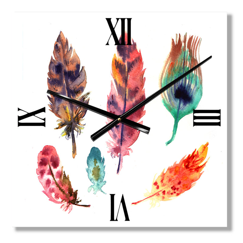 Horloge murale Feather Set II, Grand