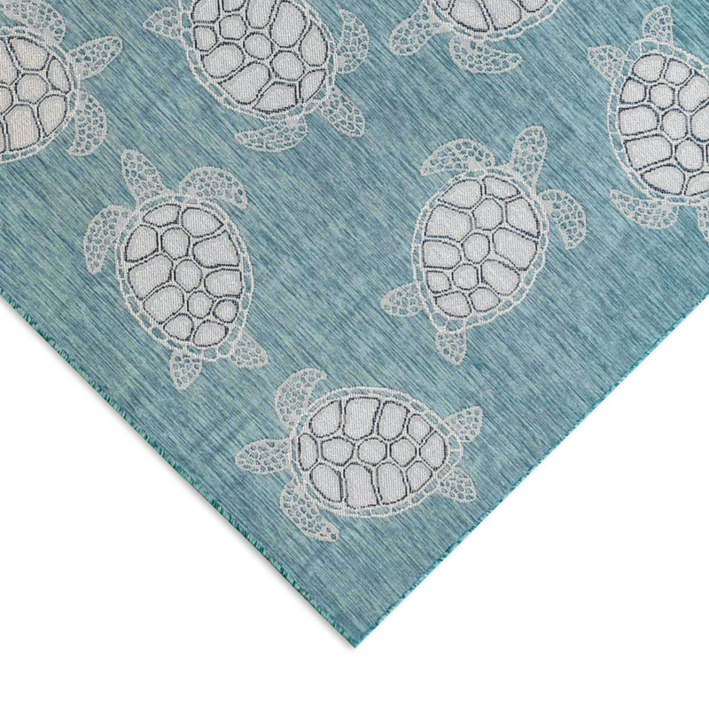 Saldanha Machine Woven Indoor / Outdoor Area Rug , Runner 1'11" x 7'6"