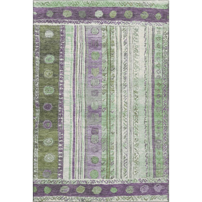Premium Machine Washable Millbrook AMF1963 Stripes Rug