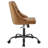 Distinct Tufted Swivel Vegan Leather Office Chair-1677128183