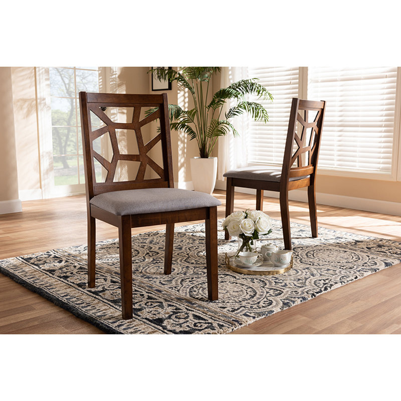 19'' H Upholstered Side Chair, Gray
