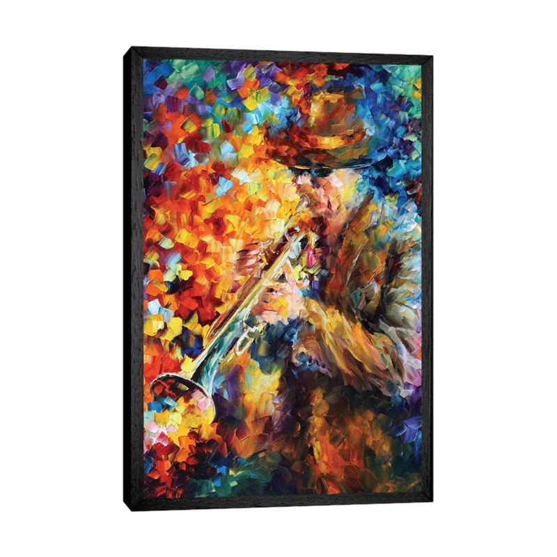 Elegant Sound 1 Piece Painting on Canvas, 66.04 cm H x 45.72 cm W, Black Framed Canvas