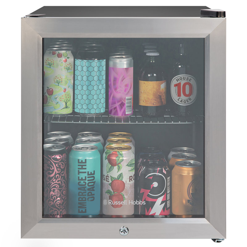 Russell Hobbs Rhgwc3ss-c-lck 12 Bottle Lockable Wine Cooler In Stainless Steel