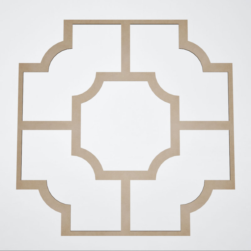 Très grands panneaux de plafond décoratifs en acrylique Bradley l 33 po x H 33 po x T 1/8 po, noir, 33" H x 33" W x 0.125" D