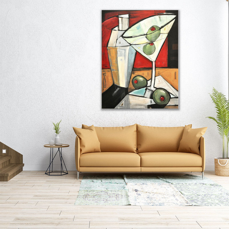 Shaken Not Stirred - reproduction d'art sur toile, H 45 po x l 36 po
